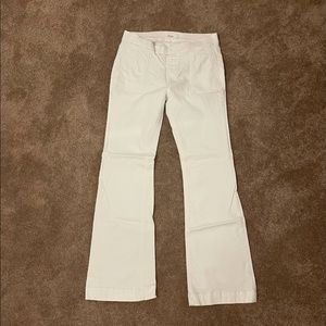 White Denim Flares